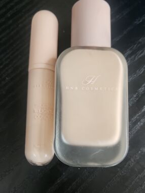Hnb Cosmetics Liquid Foundation & Concealer Set - Cream